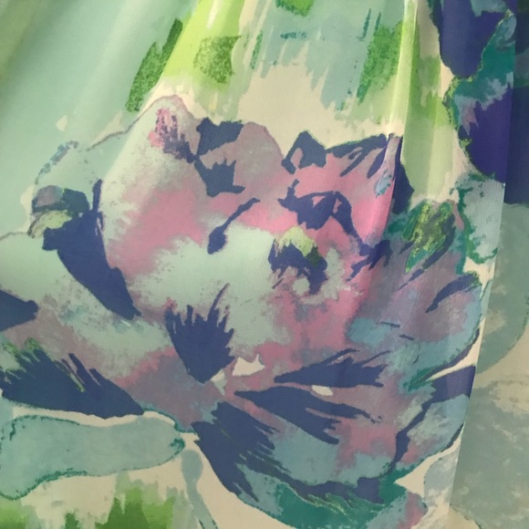 Donna Morgan Chiffon One-Shoulder Cocktail Dress - Picture 6 of 7